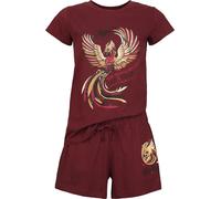 Harry Potter Order Of The Phoenix Schlafanzug weinrot in S