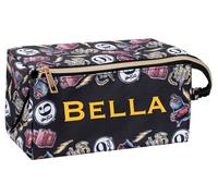 Harry Potter - Personalisierte Harry Potter Hogwarts große Make-up-Tasche - benutzerdefinierte Kulturbeutel Reise Kosmetiktasche für Mädchen