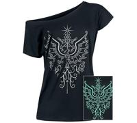 Harry Potter Phönix Frauen T-Shirt schwarz S 100% Baumwolle Fan-Merch, Filme