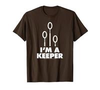 Harry Potter Quidditch I'm a Keeper T-Shirt, Herren, Braun, XL