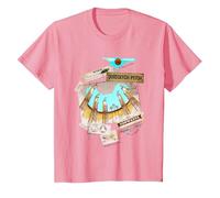 Harry Potter Quidditch Pitch at Hogwarts T-Shirt, Kinder, Rosa, 98