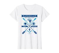Harry Potter Ravenclaw Quidditch Crest T-Shirt, Damen, Weiß, S