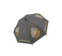 Harry Potter Regenschirm Kinder | kleine Geschenke für Kinder | Umbrella | Stockschirm | Schirm | für Jungen und Mädchen | Hogwarts (Grau)