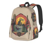 Harry Potter Rucksack für die Schule Zauberer Schultaschen Halloween Laptop Tagesrucksack für Reisen,