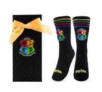 Harry Potter Rutschfeste Socken für Damen, Männer und Jugendliche - Hogwarts Geschenk | Schwarz
