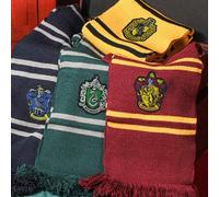 Harry Potter Schal, Gryffindor & Slytherin Kollektion, unisex Kaschmir-Blend Schal mit Fransen, magisches Schul-Themen Geschenk, für Weihnachten