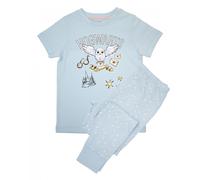 Harry Potter - Schlafanzug mit langer Hose für Mädchen kurzärmlig (Babyblau) 3-4A / 98-104cm