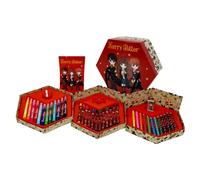 Harry Potter Schreibwaren-Set, Enthält Buntstifte, Marker, Bleistifte, Radiergummi, Spitzer, Notizbuch, Clips, Aktentasche, Schulset für Kinder und Jugendliche