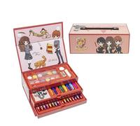 Harry Potter Schreibwaren-Set, Enthält Buntstifte, Marker, Wasserfarben, Pinsel, Schwamm, Bleistift, Radiergummi, Bleistifte, Notizbuch, Aktentasche, Schulset für Kinder