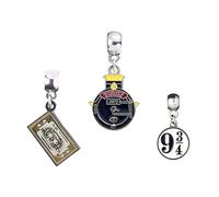 Harry Potter Silber Platter Anhänger Set 3 - Gryffindor/Hufflepuff/Ravenclaw/Slytherin