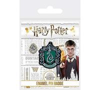 Harry Potter Slytherin-Anstecknadel, Sammlerstück, Metall, Emaille, offizieller Merchandise-Artikel, Einheitsgröße, Emaille, Metall, Silber