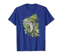 Harry Potter Slytherin Floral Snake Mascot T-Shirt, Herren, Königsblau, M