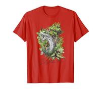 Harry Potter Slytherin Floral Snake Mascot T-Shirt, Herren, Rot, M