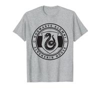 Harry Potter Slytherin House Badge T-Shirt, Herren, Grau Meliert, 3XL