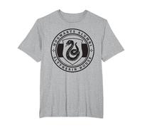 Harry Potter Slytherin House Badge T-Shirt, Herren Große Größen, Grau Meliert, 6X Tall