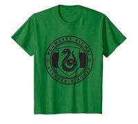 Harry Potter Slytherin House Badge T-Shirt, Kinder, Dunkelgrün, 152