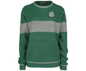 Harry Potter Slytherin - Quidditch Strickpullover grün grau in L