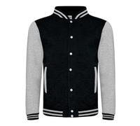 Harry Potter Slytherin Quidditch (Varsity Jacke), schwarz/weiß, XL