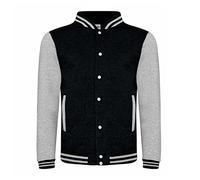 Harry Potter Slytherin Quidditch (Varsity Jacke), schwarz/weiß, XXL