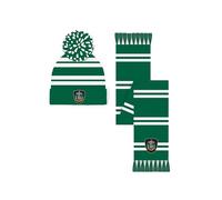 Harry Potter Slytherin Set mit Mütze und Schal, Grün, Einheitsgröße