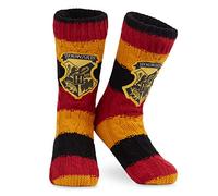 Harry Potter Socken Damen mit Kuschel Fleece und rutschfesten ABS Stopper Noppen (Mehrfarbig)