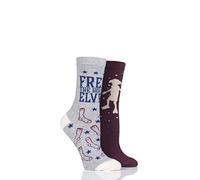 Harry Potter SOCKSHOP Damen 2 Paar Dobby is a Free Elf Baumwolle Socken Sortiert 37-42