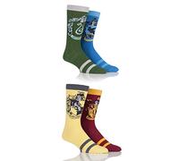 Harry Potter SOCKSHOP Herren 4 Paar Haus Abzeichen Socken - Sortiert 45-47
