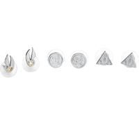 Harry Potter Symbole Ohrstecker-Set silberfarben