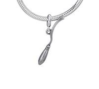 Harry Potter The Carat Shop Nimbus 2000 Besenstiel-Anhänger aus Sterlingsilber, Sterlingsilber