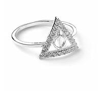 HARRY POTTER The Carat Shop Official Sterling Silver Deathly Hallow Ring Size Large