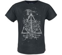 Harry Potter The Deathly Hallows T-Shirt schwarz in XXL