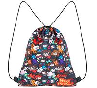 Harry Potter Turnbeutel, Kinder Kordelzug Beutel Rucksack, Sportbeutel Gym Bag fur Jungen Teenager, Schwimmbeutel Klein für Sportbekleidung