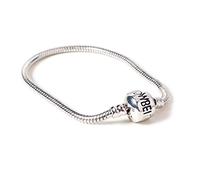 Harry Potter versilbertes Charm-Armband für Slider Charms, S, Silber, Ohne Stein