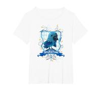 Harry Potter Watercolor Ravenclaw Crest T-Shirt, Damen Große Größen, Weiß, 5X