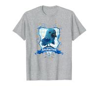 Harry Potter Watercolor Ravenclaw Crest T-Shirt, Herren, Grau Meliert, 5XL