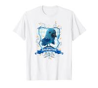 Harry Potter Watercolor Ravenclaw Crest T-Shirt, Herren, Weiß, 4XL