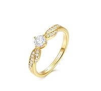 Harry Potter x FANCIME Kollaboration - Golden Snitch Ring, Sterling Silber Schmuckgeschenke für Damen Mädchen Sie, Größe:17.25 (54)