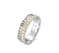 Harry Potter x FANCIME Kollaboration - Hufflepuff House Ring, Sterling Silber Schmuckgeschenke für Damen Mädchen Sie, Größe:16.5 (52)