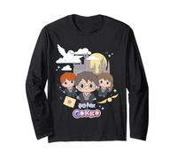 Harry Potter x Gokko Harry, Hermione and Ron Hogwarts Langarmshirt