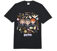 Harry Potter x Gokko Harry, Hermione and Ron with Icons Comfort Colors Adult Heavyweight T-Shirt