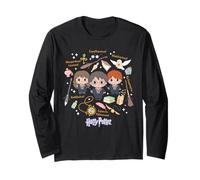 Harry Potter x Gokko Harry, Hermione and Ron with Icons Langarmshirt