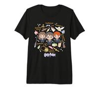 Harry Potter x Gokko Harry, Hermione and Ron with Icons Premium T-Shirt