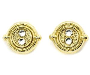 Harry Potter Zeitumkehrer Ohrstecker-Set goldfarben
