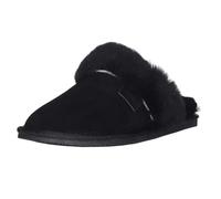 Harrys-Collection Damen Hausschuh Pantoffel aus Lammfell in 3 Farben, Farben:schwarz, Schuhgröße:39