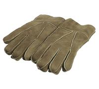 Harrys-Collection Damen Herren Handschuh aus Echtem Lammfell, Farben:nugat, Handschuhgröße:S