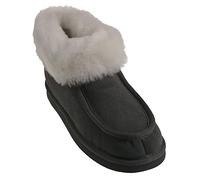 Mokassin aus feinstes Merino Lammfell 2 Farben grau, 42