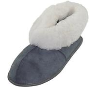 Hausschuhe aus Lammfell in 5 Farben grau, 47