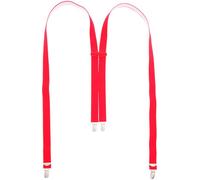 Hosenträger mit 4 Clips 9 Farben lieferbar 25 mm breit rot