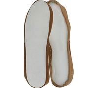 Harrys-Collection Damen Herren Kinder Ledersohle für Hüttenschuhe, Farben:braun, Schuhgröße:42/43