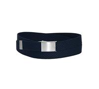 Elastik Gürtel für Damen und Herren 30 mm mit Klappschnalle marine, One Size